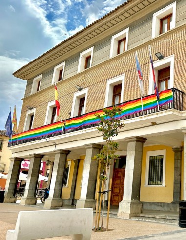 Bandera a metros arcoíris LGTB 80 cm