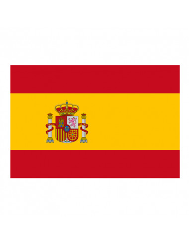 Bandera España con anillas y refuerzo